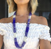 Colorful African Beaded Long Necklace