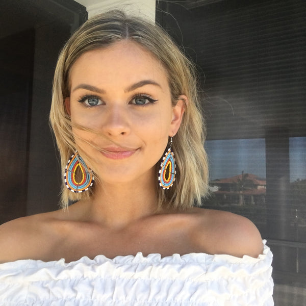 African Maasai Beaded Earring