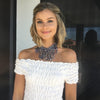African Maasai Beaded tribal Choker Necklace