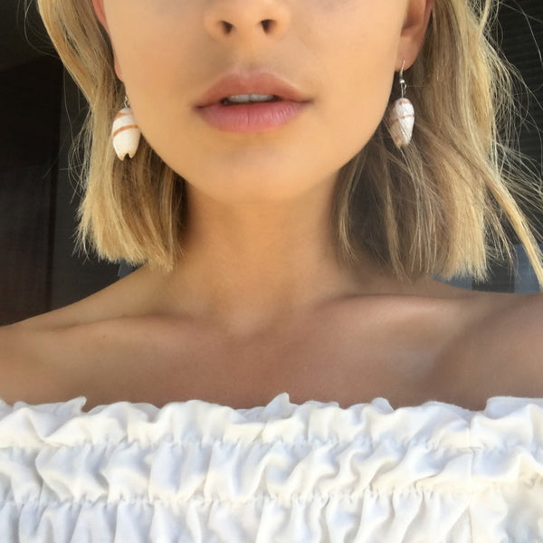 Cowry Shell Earring