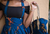 African Print Suspender Skirt