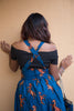 African Print Suspender Skirt