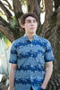 Chinese collar African print shirts for men