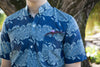 Chinese collar African print shirts for men