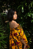 African print Ankara off shoulder knee length dress
