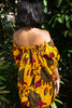 African print Ankara off shoulder knee length dress