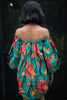African print Ankara off shoulder knee length dress