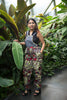 two tone African print jumper pants