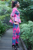 Peplum blouse and skinny pants set