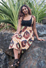 African Print Suspender Skirt