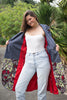 African print Trench coat