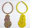African Maasai Beaded Pendant choker Necklace