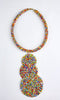 African Maasai Beaded Pendant choker Necklace