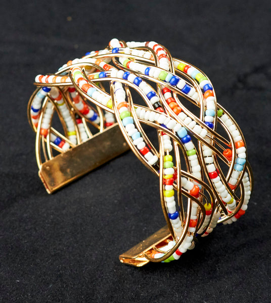 African Beaded Bracelet and bangle (1)