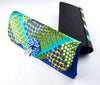 Colorful African print Purse made of hemp thread