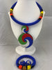 African beaded jewelry set (Necklace+Bracelet+Earrings)