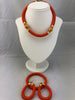 Zawadi African Jewelry Set of Necklace, Earrings and Bracelet)