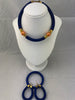Zawadi African Jewelry Set of Necklace, Earrings and Bracelet)