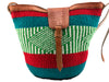 Handcrafted colorful hemp thread knitted shoulder bags