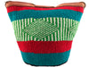 Handcrafted colorful hemp thread knitted shoulder bags