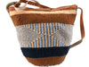 Handcrafted colorful hemp thread knitted shoulder bags