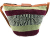 Handcrafted colorful hemp thread knitted shoulder bags