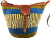Handcrafted colorful hemp thread knitted shoulder bags