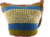 Handcrafted colorful hemp thread knitted shoulder bags