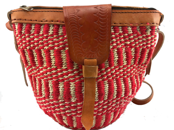 Handcrafted colorful hemp thread knitted shoulder bags (Medium size)