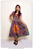 Tribal Novelty Print Collared Sleeveless Dress