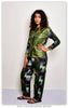 African print blouse and pants set