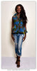 African Sleeveless peplum