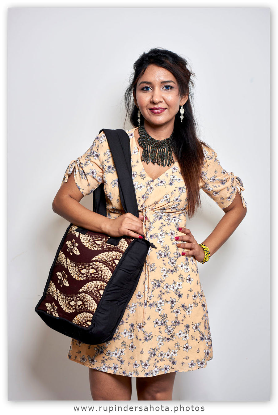 African print tote bag for laptop