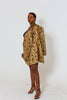 Floral African Print Matching Set With Mini A-line Skirt