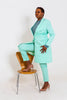 Safi Turquoise two-piece suit