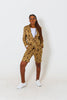 Floral African Print Matching Set With Shorts