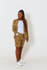 Floral African Print Matching Set With Shorts