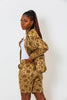 Floral African Print Matching Set With Shorts